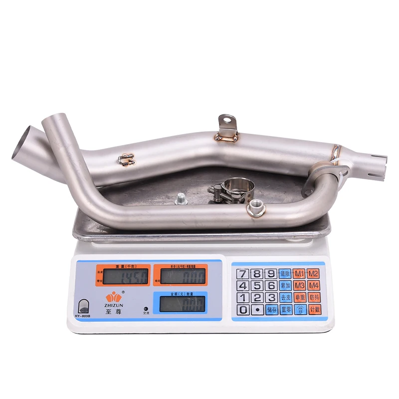 Slip On For ZONTES ZT125 ZT 125 U1 G1 GK Z1 Z2 2025 2026 Motorcycle Euro 5 Exhaust Modify 51MM Muffler GP Escape Front Link Pipe