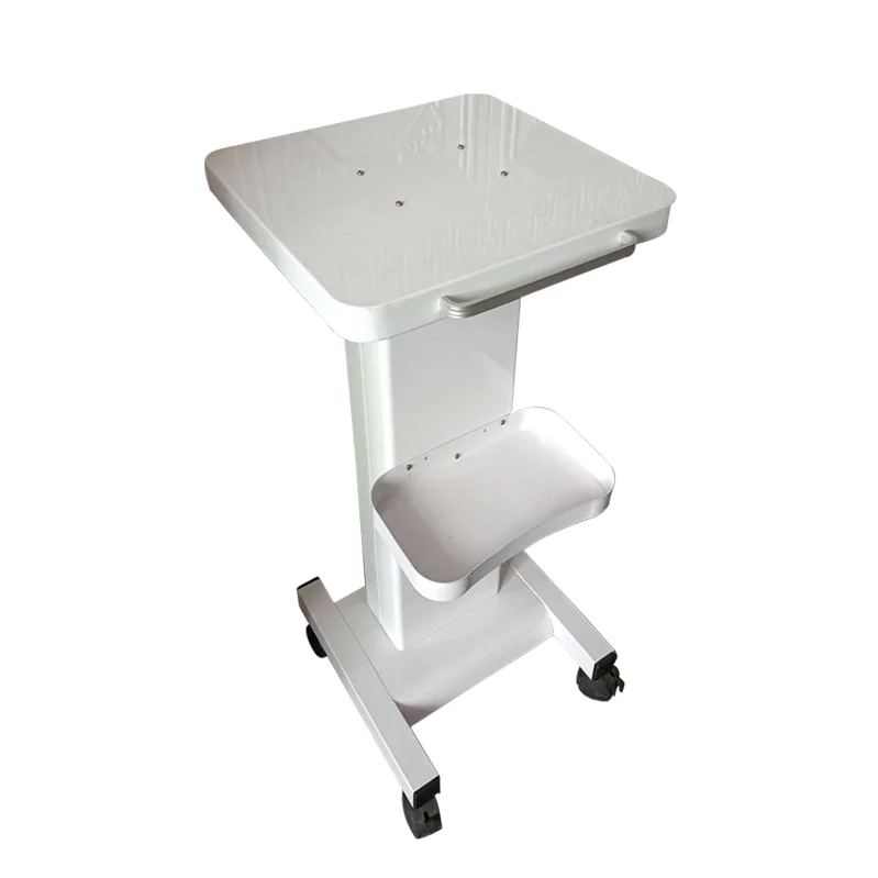 Ready Stock Modern Steel Facial Machine Beauty Instrument Salon Tray Rolling Cart Trolley Four Universal Wheels for Warehouse