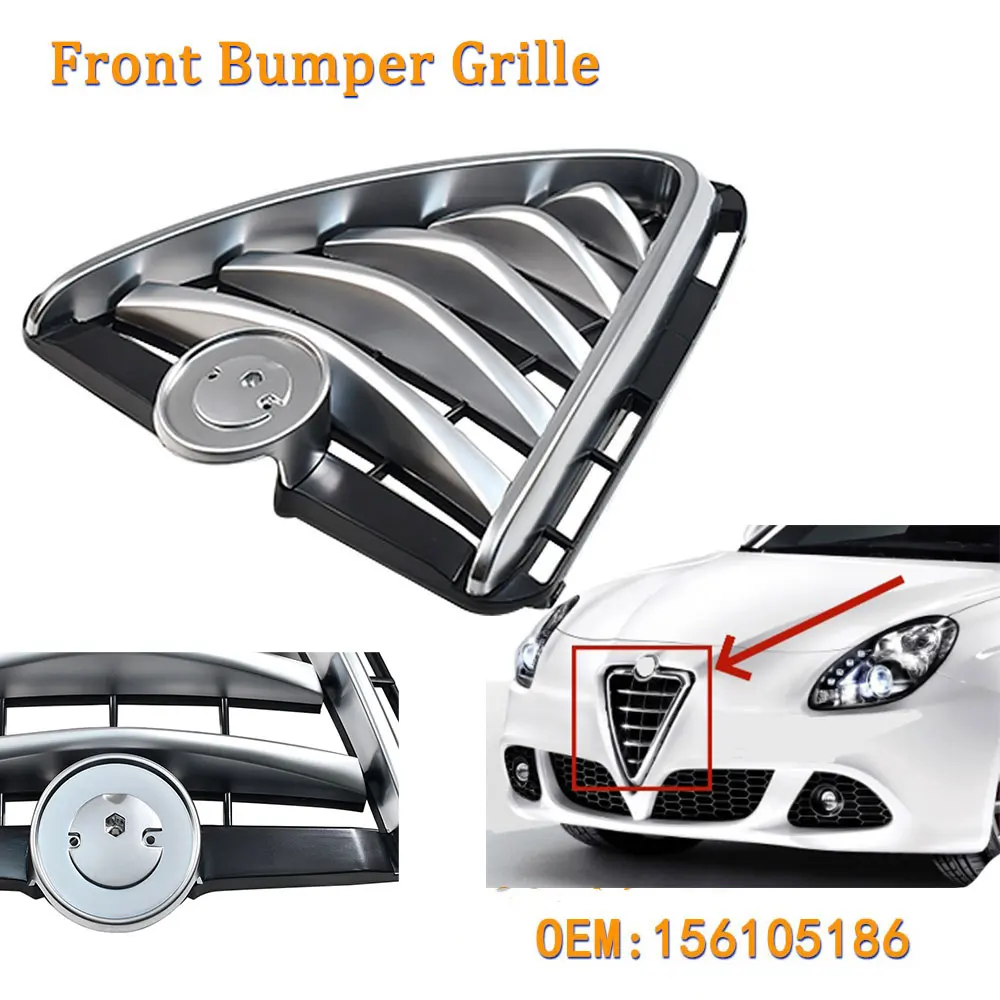 For Alfa Romeo Giulietta 2010-2016 Durable Front Bumper Grille Shield Honeycomb Mesh Racing Air Intake Radiator Grill 156105186