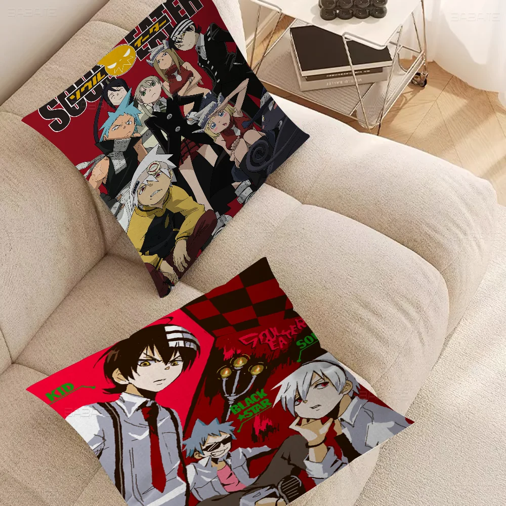 Soul Eater Cushion Cover Pillow Cover Decor Pillowcase Printed Cushion Case For Couch