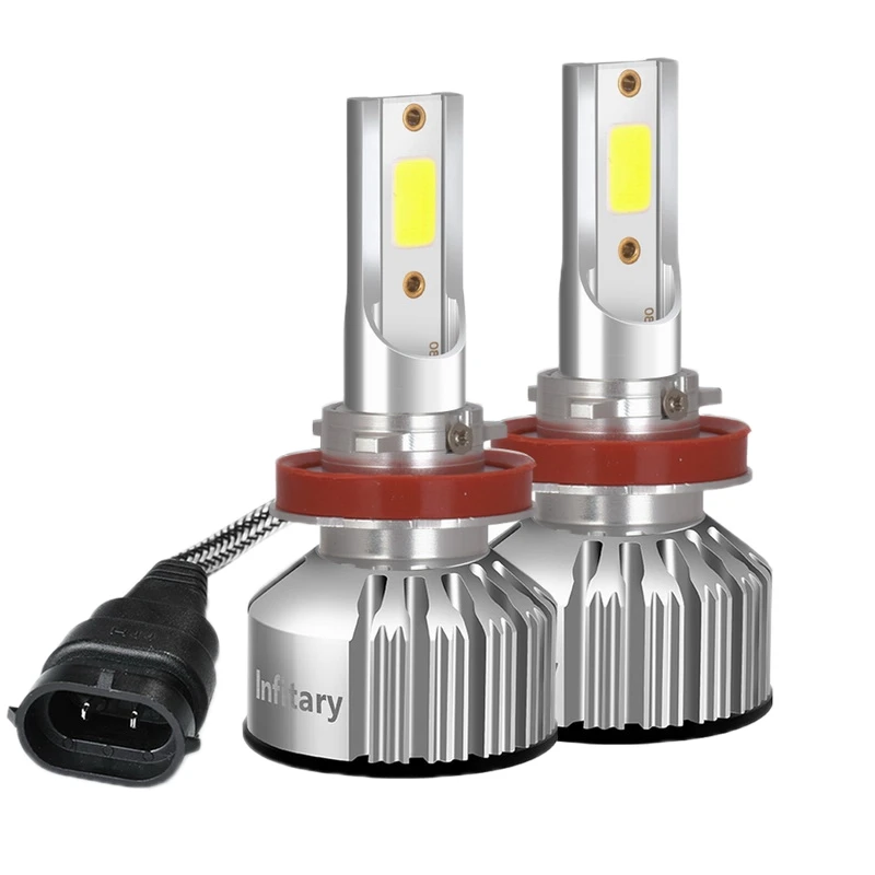 Автомобильные светодиодные ходовые огни Infitary H7 6500K HB3 Противотуманные фары автомобильные диодные лампы H11