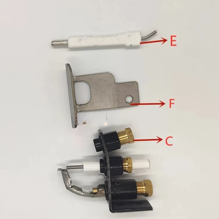 Clay Pot Stove Constant Flame Ignition Stand Fire Starter Cap Ignition Needle Three-prong Two-prong Fire Starter Head
