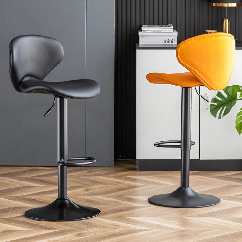 

Coffee Shop Design Bar Chairs Stool Modern Minimalistic High Swivel Bar Stools Nordic Comfortable Taburete Alto Furniture