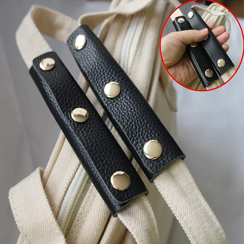 Suitcase Grip Protective Cover Luggage Bag Handle Wrap Leather Anti-stroke Stroller Shoulder Strap Pad Grip Cover Bag Accessory