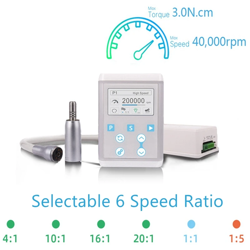 COXO-Micromoteur Électrique Dentaire avec Fibre Optique, C-Puma INT +, Polissage Minimalement Invasif