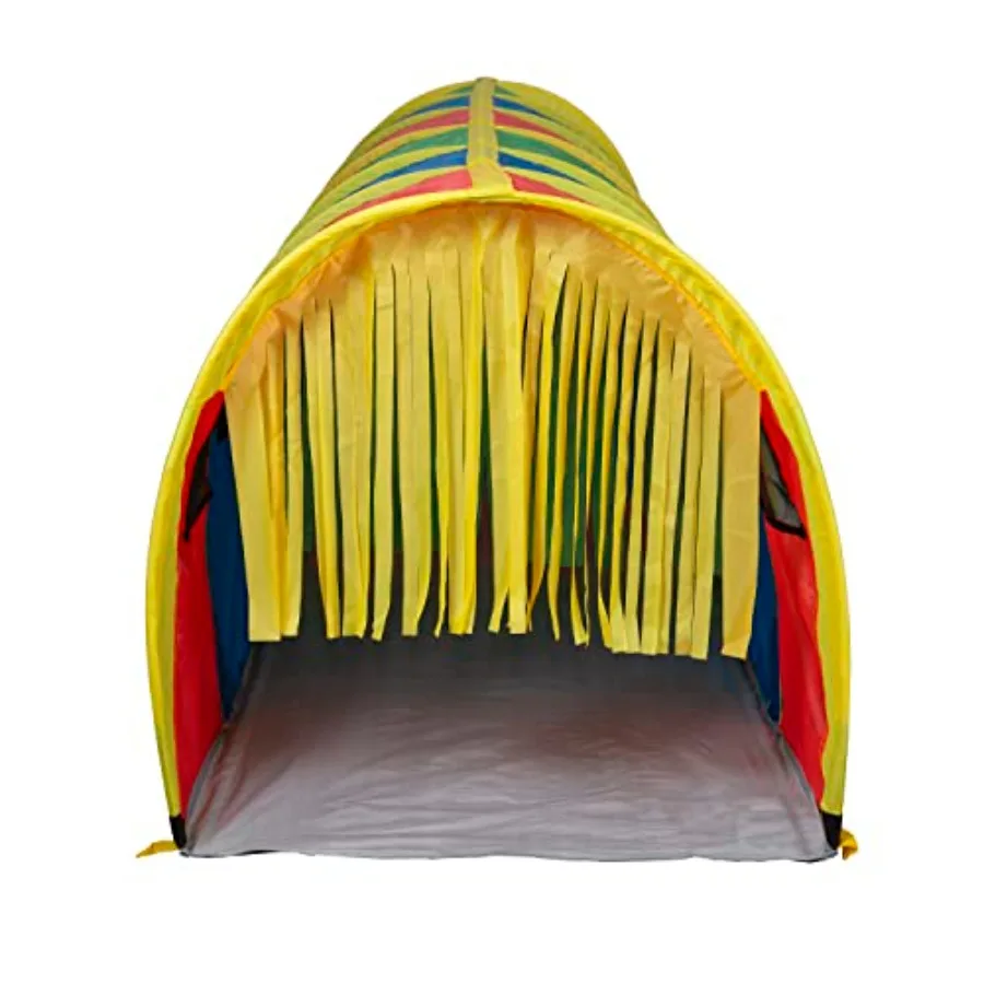 Barracas de brincar para crianças, túnel de jogo de rastreamento institucional estilo D super sensorial de 9 pés, 9' x 30" x 30", multicolorido
