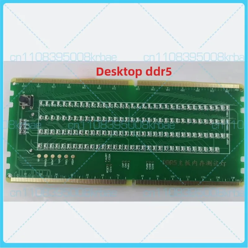 

Тестер слотов памяти DDR5 для настольных ПК, светодиодная тестовая карта памяти DDR5, инструмент для ремонта материнских плат