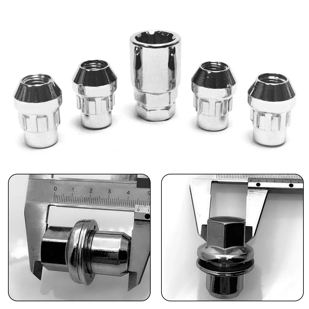 Wheel Nut For Range Rover Sport L322 L405 L494 For Discovery 22mm Hex M14x1.5 Chrome Plating RRD500510 Replace Automobiles Parts