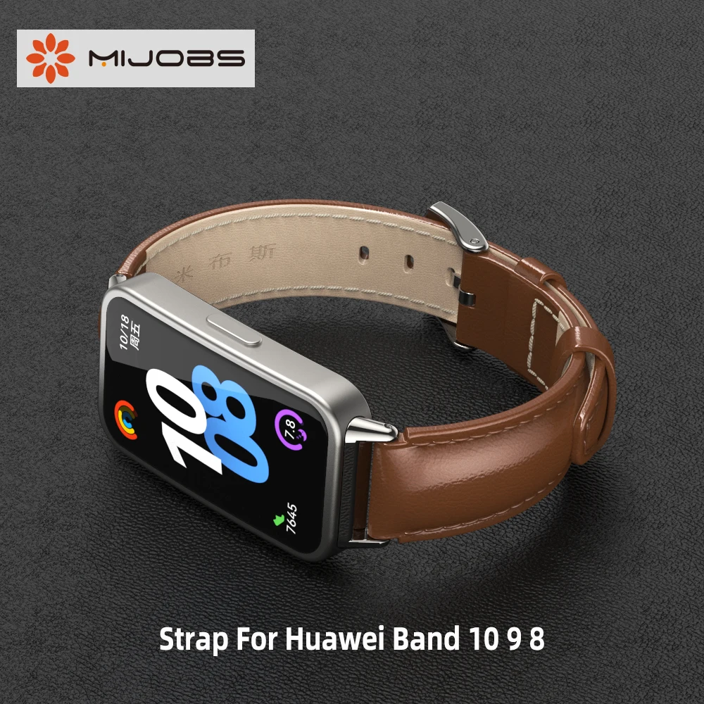 Ремешок для Huawei Band 10, ремешок для часов Huawei Band 9, умные часы, кожаный браслет для Huawei Band 8, аксессуары, замена