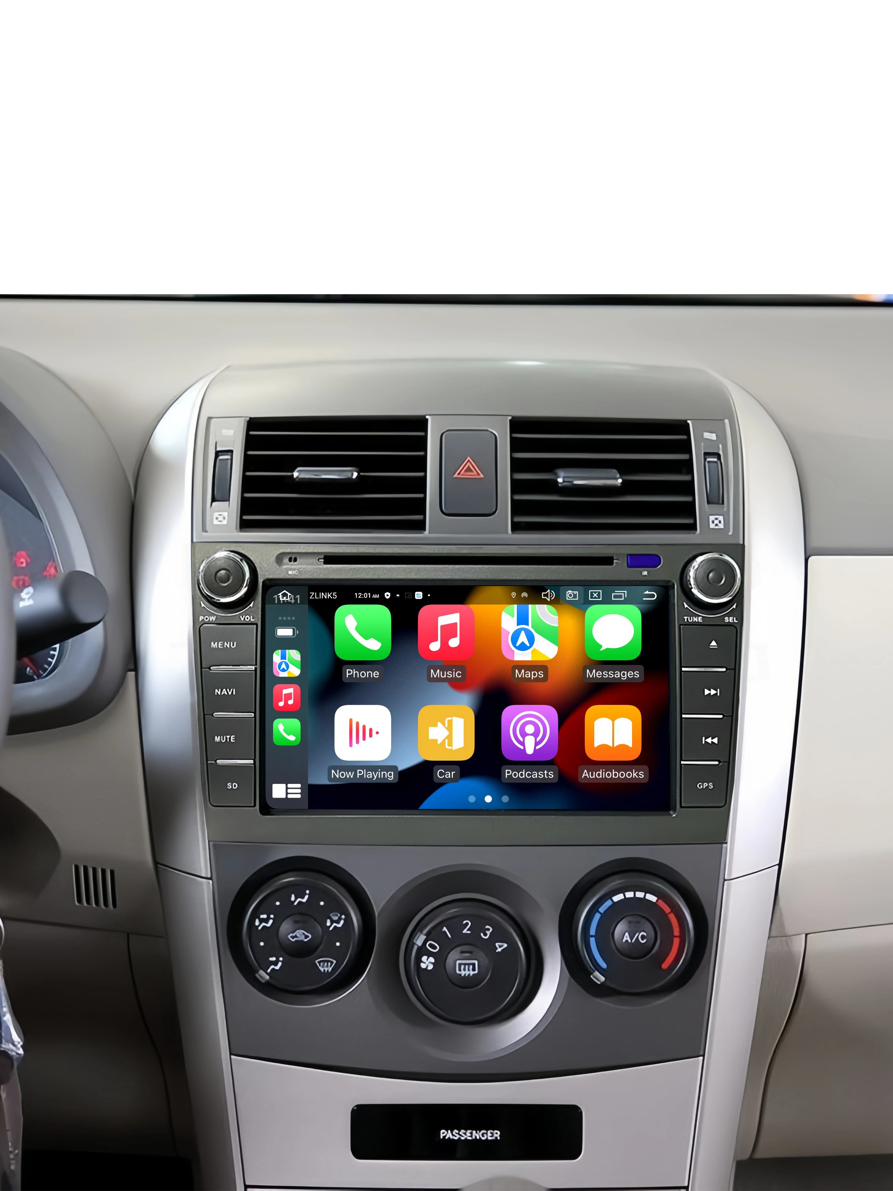 Android 15 draadloze Carplay Android Auto autoradio voor Toyota Auris Corolla 2006-2012 2din autoradio stereo multimediaspeler BT - afbeelding 2