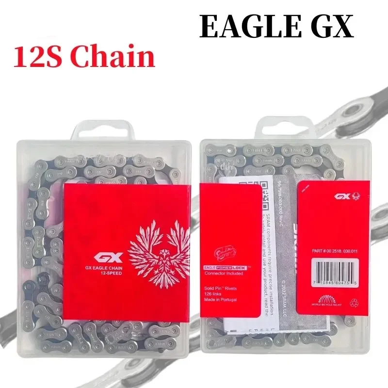 GX EAGLE 12 Speed Power Chain for Mountain Bike Silvery Color 12S Bike Chain 12V 126L GX Bicycle Chain for MTB Bike Parts