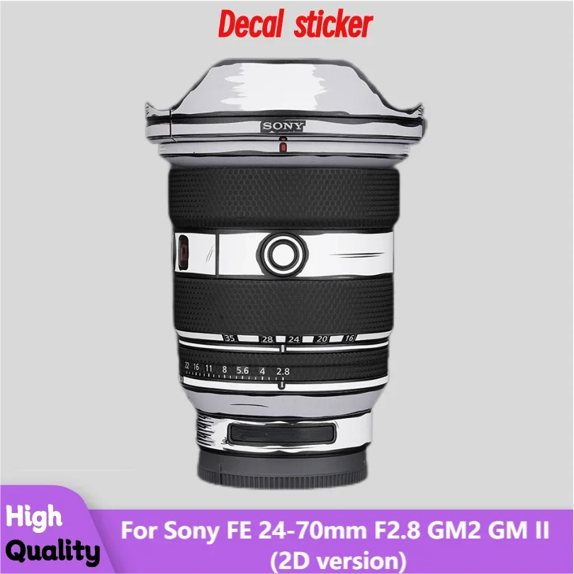 

For Sony FE 24-70mm F2.8 GM2 GM II 2D version Camera Lens Sticker Vinyl Wrap Film SEL2470GM2 24-70 2.8 II F/2.8 GMII