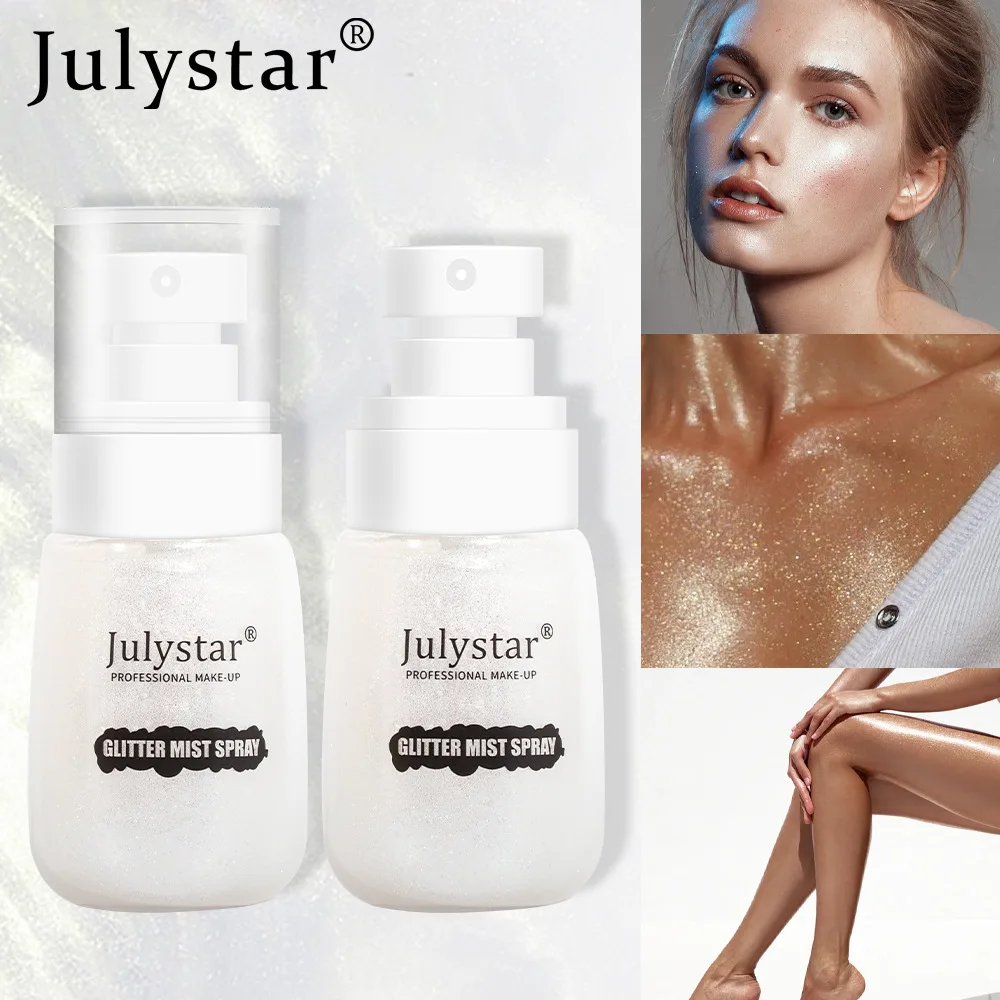 Flüssiger Highlighter für Gesicht und Körper, schweißfeste, aufhellende Tropfen, natürliches Glanz-Make-up, dauerhaftes Schimmerspray, aufbaubare Strahlung