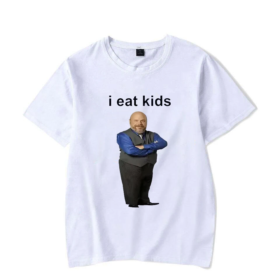 Bertram Eats I Eat Kids Graphics T-shirt Men Women Short Sleeve Casual Streetwear Summer Funny Unisex T-shirt Couple's T-shirts