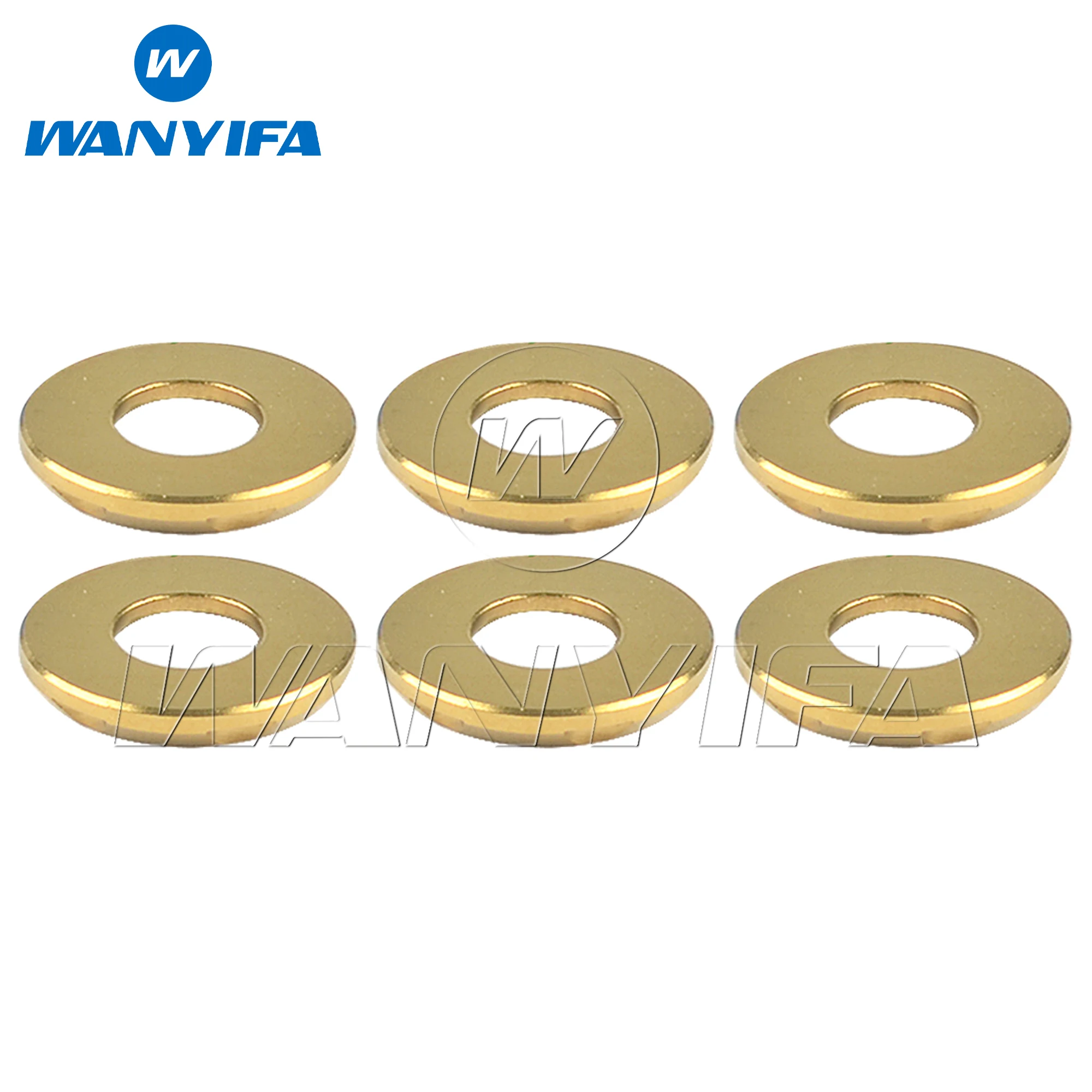 Wanyifa 6pcs Titanium Washer M5 M6 M8 M10 Step Fancy Decorative Gasket Spacers for Motorcycle Car