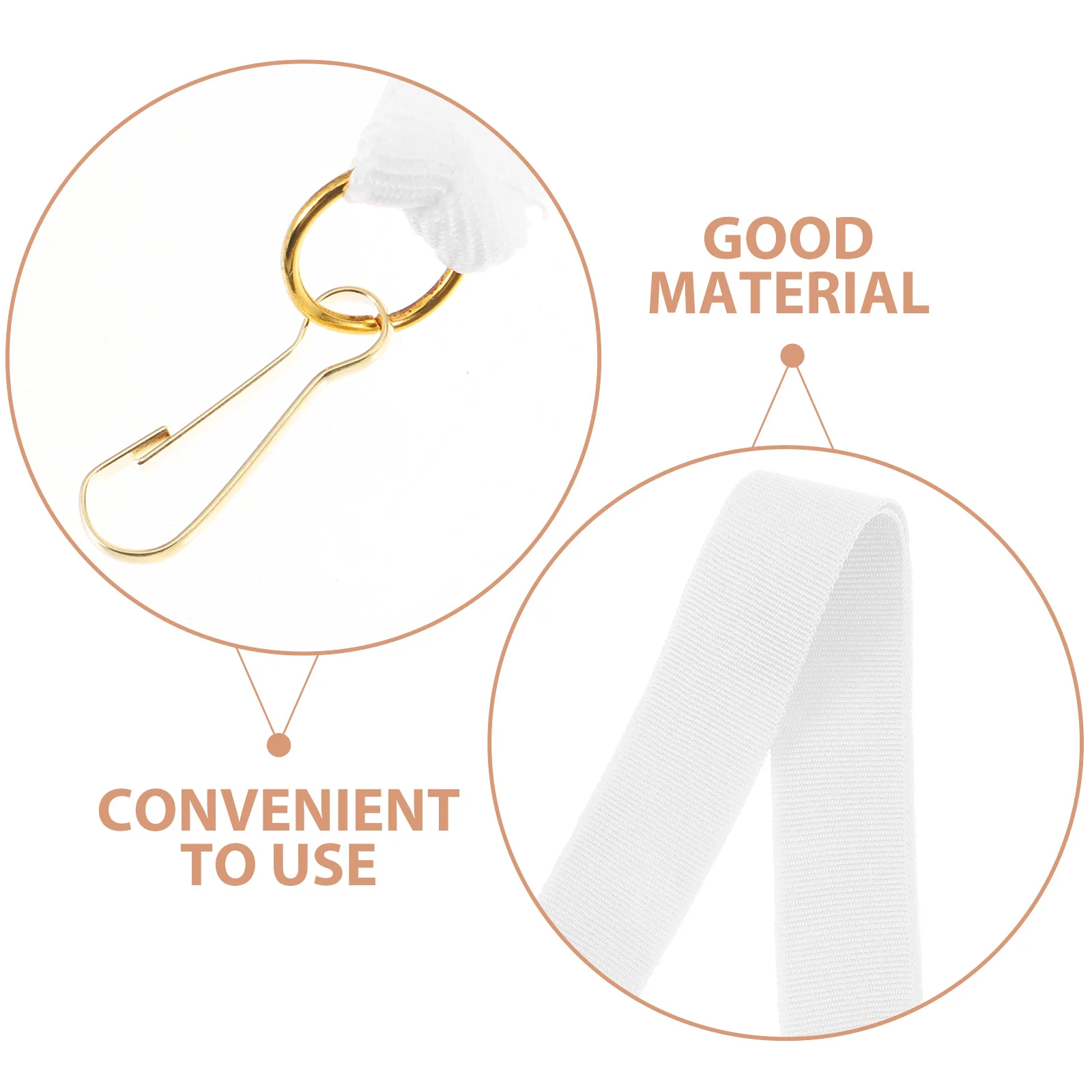 

10Pcs Medal Lanyards with Clips Easy Wear Detachable Design for Sports Awards Party Favors Progress Recognition Competition