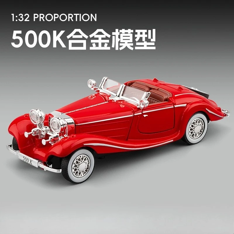 

1:32 500K Classic Alloy Car Model Ornaments Children Gift Toys Diecast Alloy Car Model Collectibles