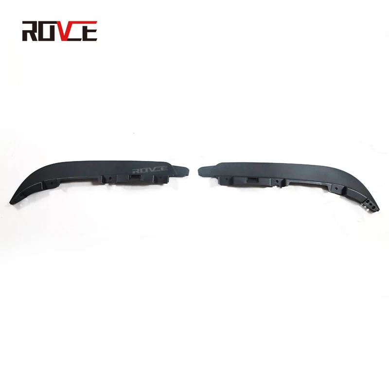 

ROVCE For Land Rover Defender 90 110 2020-2023 Front Bumper Air Deflector Lip Spoiler Black ABS Car Accessories