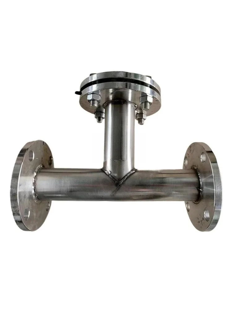 Filtro di tipo T, decontaminatore per tubi fognari diritti con flangia in acciaio inossidabile/acciaio al carbonio, grande flusso