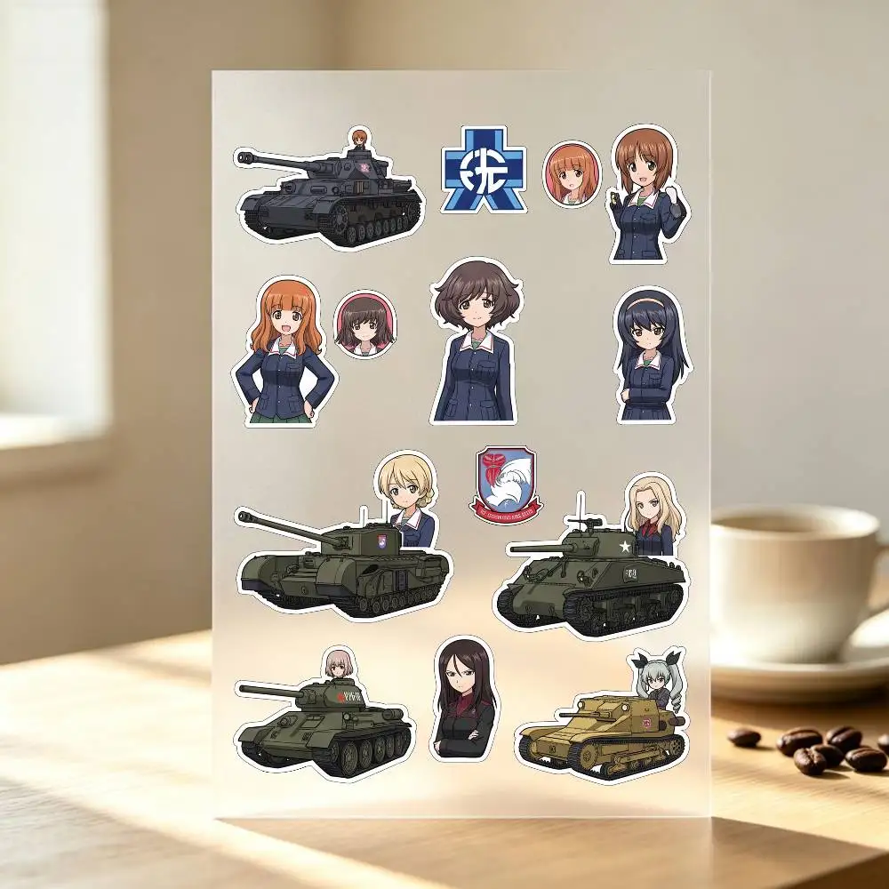 1pc GIRLS U-nd P-ANZER Stickers Auto Body Bumper Windows Motorcycle Laptop Walls Vinyl Decal Car Tuning Accessories