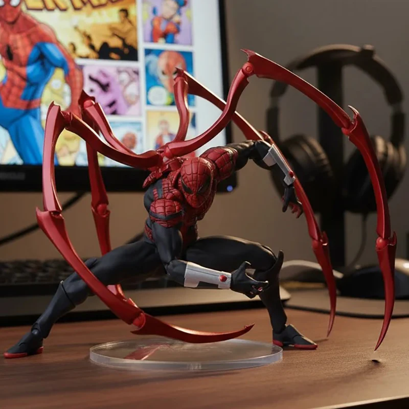 

Golden Claw Spider-Man Zhang Parker figurine trendy toy model collectible gift with articulated joints for boys to collect