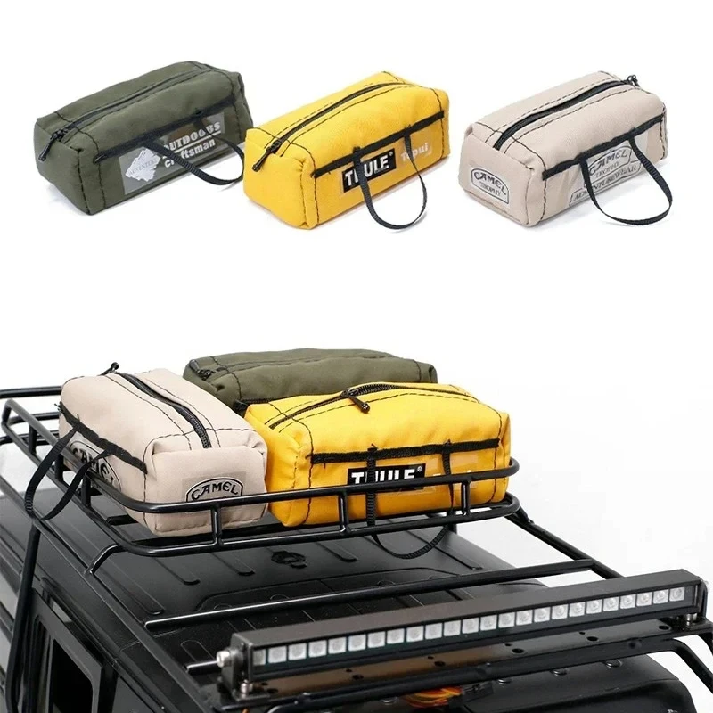 Mini borsa da viaggio simulata adatta per 1:10 TRX-4 SCX10 D90 90046 RC decorazione di simulazione di auto da arrampicata