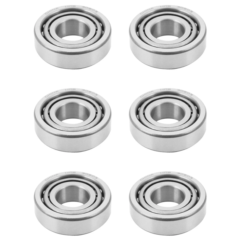 6X 30203 Taper Roller Wheel Bearings 17X40X12