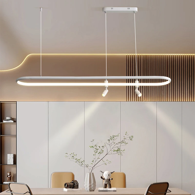 Imagem -06 - Nordic Longer Pendant Lights Modernas Luminárias de Mesa de Jantar Lustre Preto Decoração de Suspensão de Cozinha Lâmpada de Suspensão da Sala de Estar