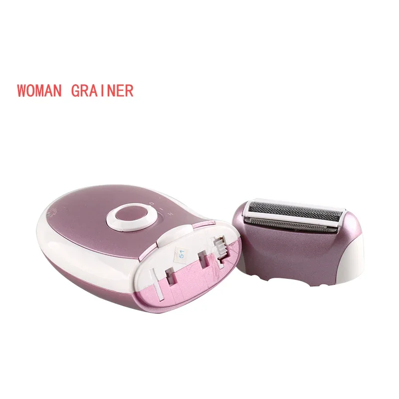 2 in 1 Wet Dry Compact Epilator for Women Cordless Epilation and Hair Removal with Bikini Body Hair Trimmer Lady Shaver