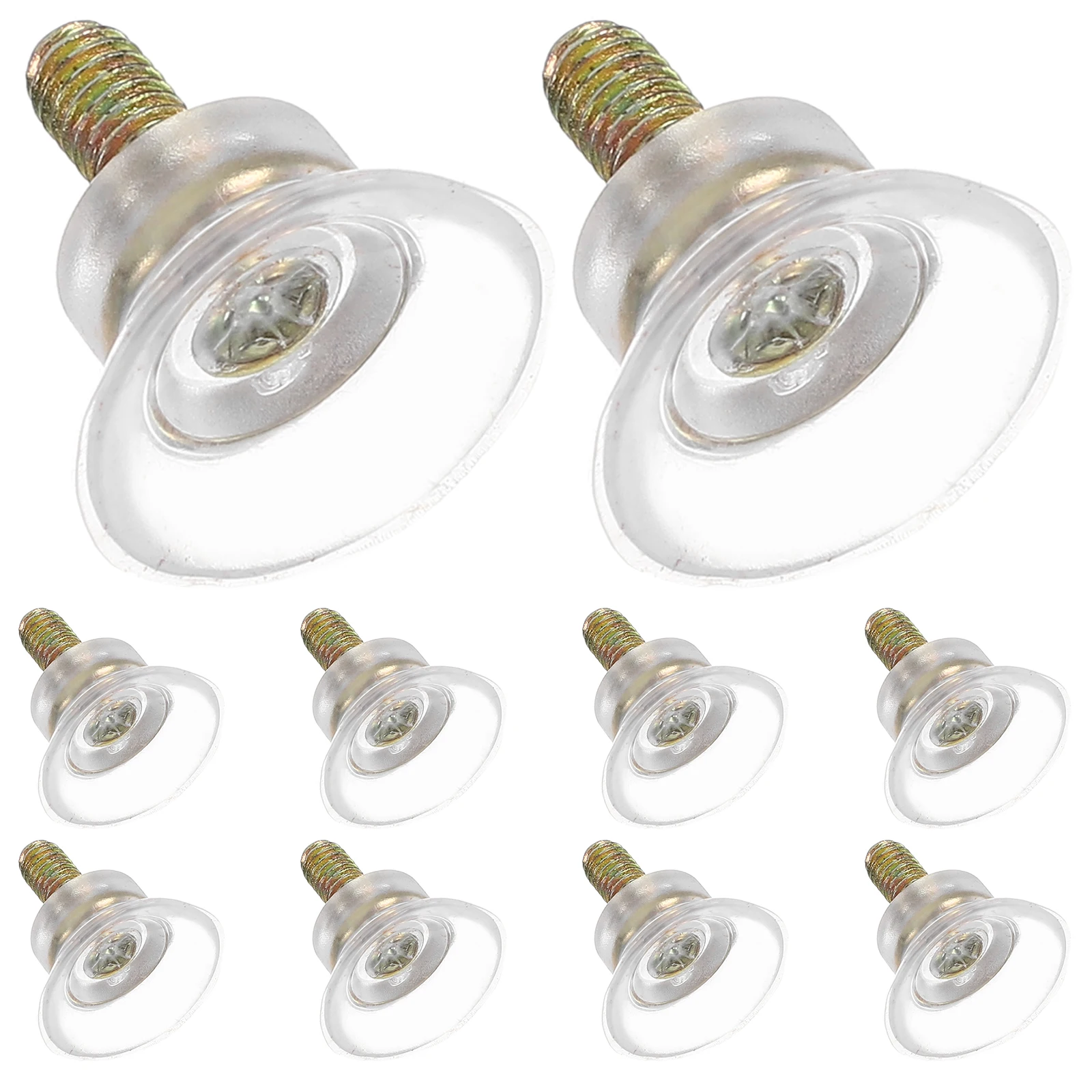 

10pcs Screw Rod Glass Brackets 1 5CM No Drilling Furniture Feet Pads Strong Suction Coasters Chair Leg Caps Floor Stoppers