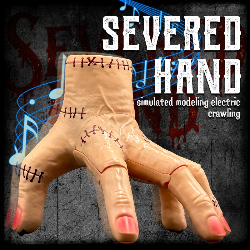 

lectric glowing crawling prosthetic hand - Halloween prank prop with eerie music | Oddball Wednesday Party Prank Surprise Photo