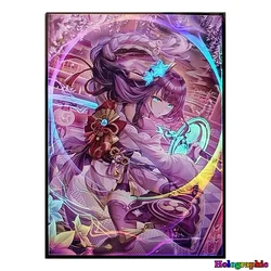 Holographic Genshin Impact Anime Card Sleeves Game Cards Protector Shield Double Card Cover TCG/PKM/MGT Trading Cards PTCG-9