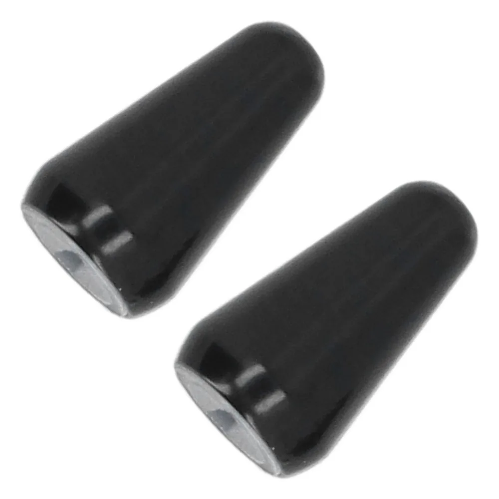 2pcs 3 Way/5 Way Switch Guitar Pickup Switch Caps​ Brass Shell PP Plastic Core ​Toggle Switch Knob Tip​ ​Silver/​Gold/Black