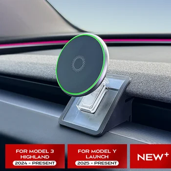 Tesla Model Y Lansmanı 2025 Model 3 Yayla 2024 Telefon Tutucu Dağı Manyetik Telefon Dağı iPhone 16 Pro Max Artı 15 14 13