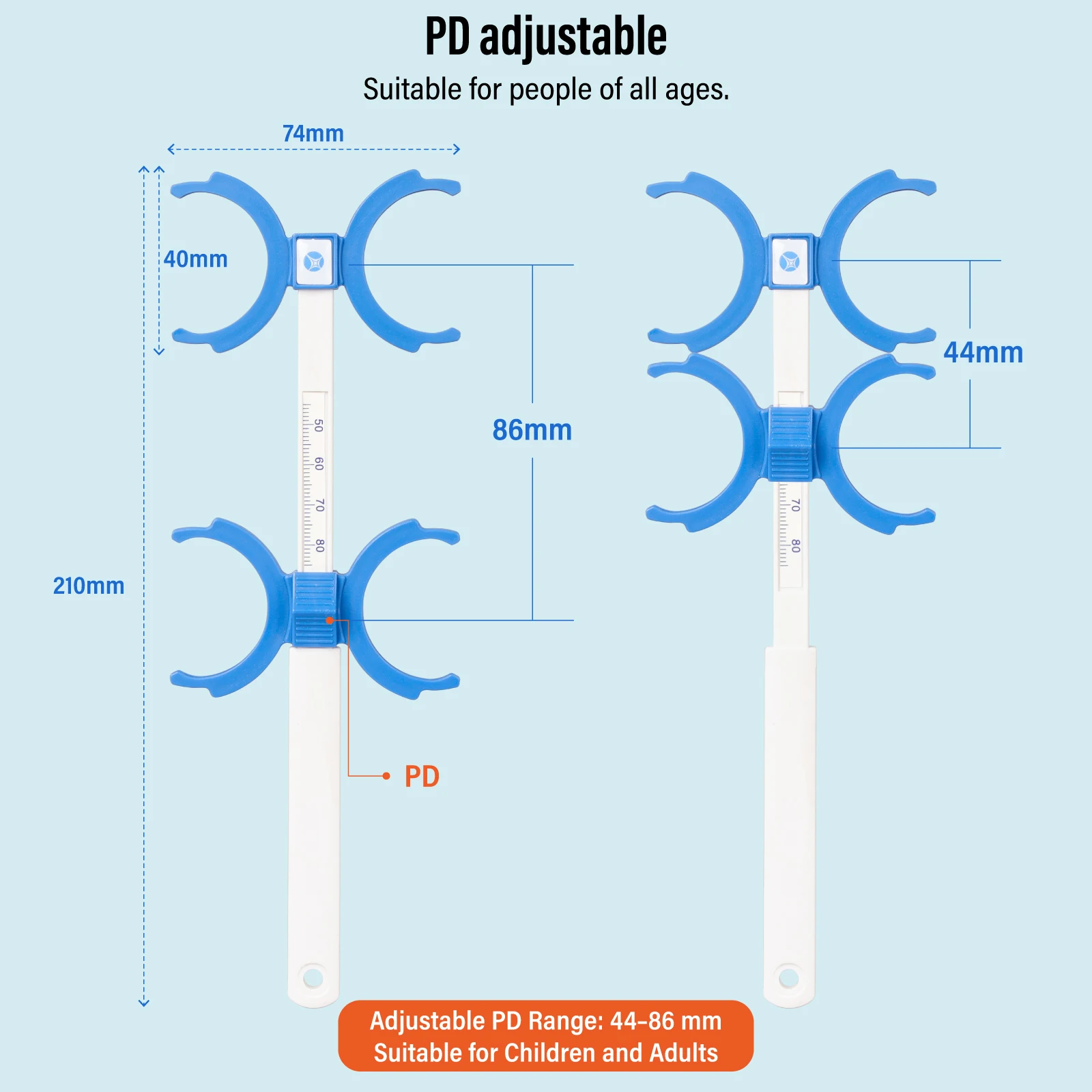 High Quality Optical Flipper with Stick Frame, 4 Lens Interchangeable Holder for Optometry Training