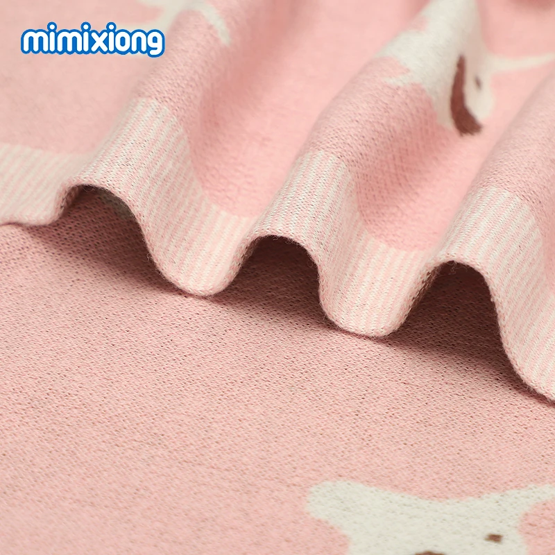 Baby Blankets Newborn Boys Girls Stroller Nursery Swaddle Wrap Quilts Covers for Stroller Bassinet 90*70cm Knitted Infantil Crib