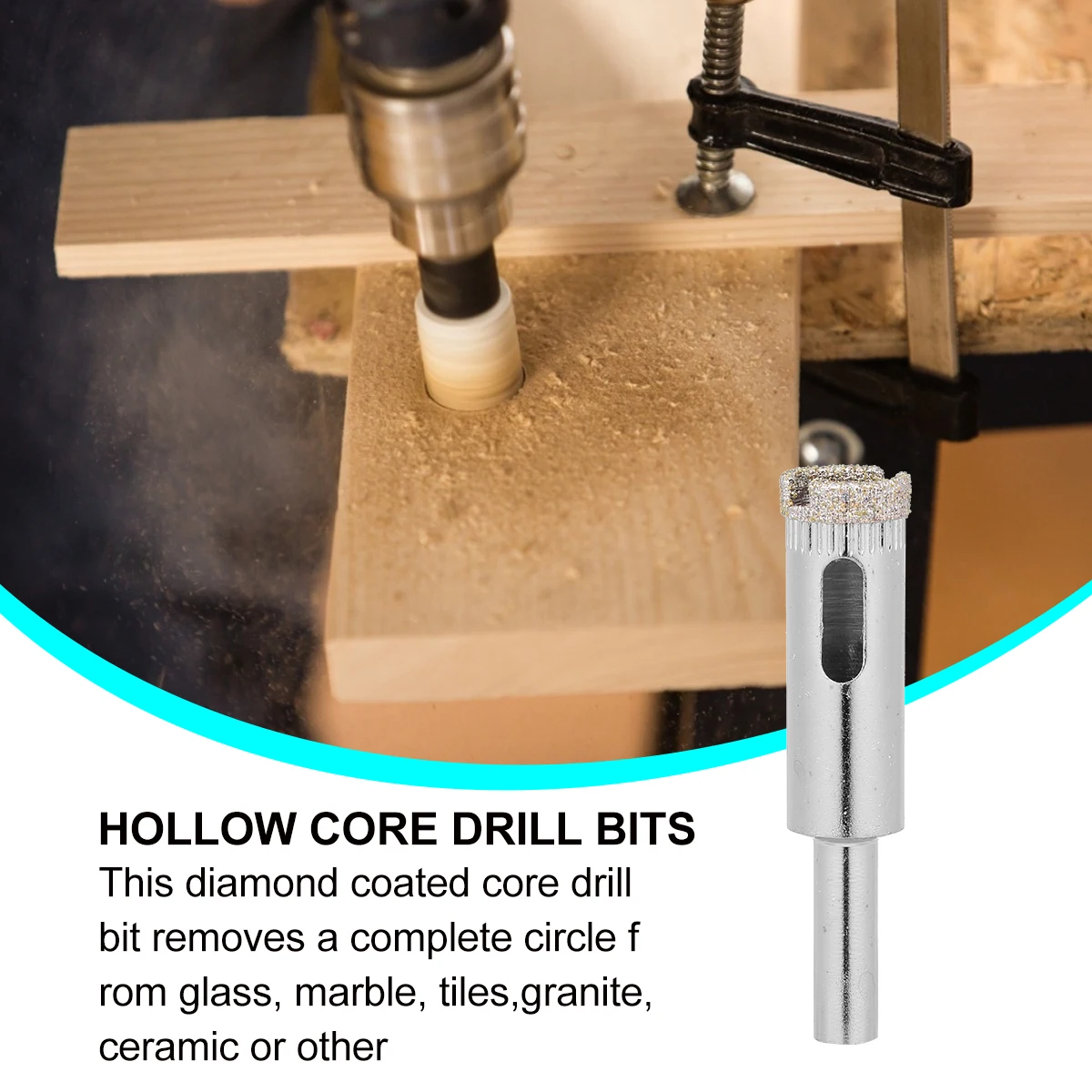 

Hole Opener Ceramic Drill Bits Hollow Core Extractor Tools H Accessories for Tile Bottles Jars Fiberglass