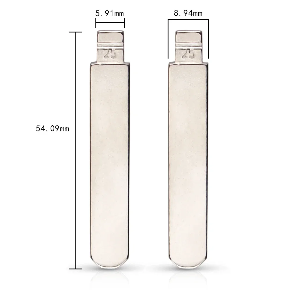 10Pcs Blank Key Blade For Accord Fit City New Odyssey for KD Keydiy Xhorse Remotes HON66 Flip 25# HON66FH Car Key
