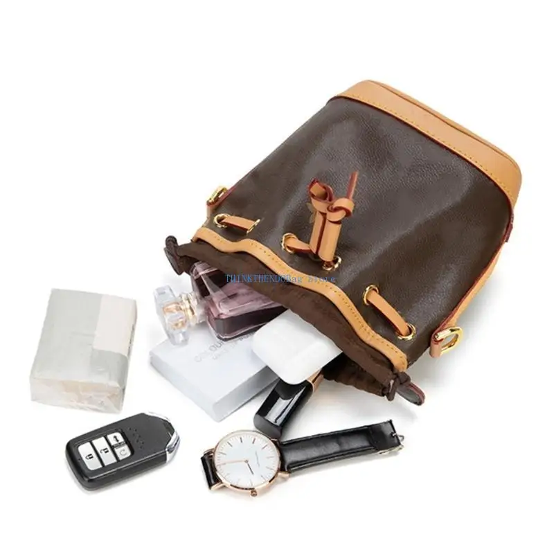 

63HC Shoulder Crossbody Bag Drawstring Insert for Bucket Bag
