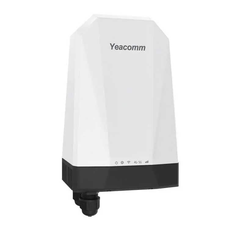 Yeacomm NR610-Q 퀄컴 X62 칩셋 NR 모뎀, IP67 방수 5G SA NSA 야외 5G CPE 라우터