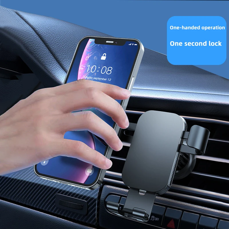 حامل هاتف السيارة TEEQ حامل الجاذبية لهاتف iPhone Xiaomi Samsung Car Mobile يدعم الأشكال المختلفة حامل الهاتف بفتحة تهوية الهواء
