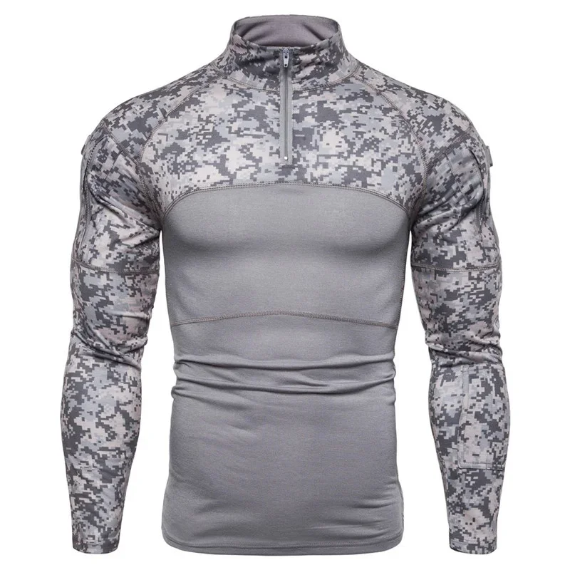 New Fashion Men\'s Tactical Camouflage Athletic Shirts