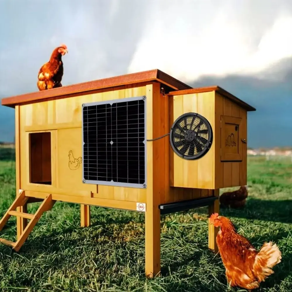 

Round Ventilation Case Boosted Impeller Fan Energy-efficient Powerful Airflow Solar 12V Extractor Fan High-Speed