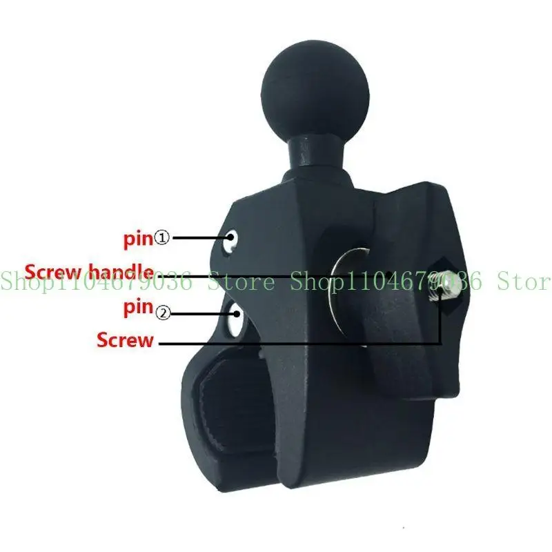 652F Motorbike Bike Fixed Bracket 25mm Ball for Head Adapter Handlebar Mirror Holder Base Bracket for Action Camera GPS