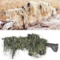 Grass Type Hunting Rifle Wrap Rope Ghillie Suits Stuff Cover For Camouflage Sniper Paintball Hunt Clothing Parts