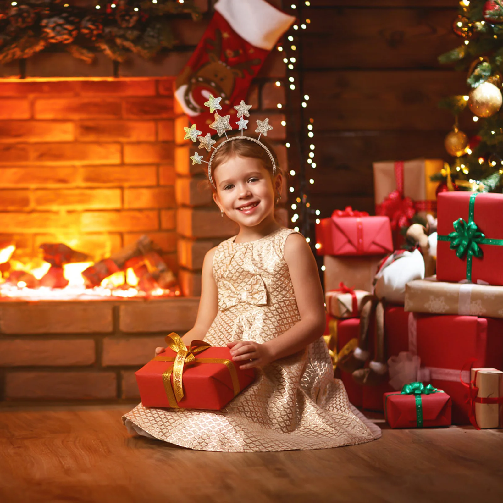 

Luxurious Pentagram Headwear Unique Design Perfect for Party Celebration Events Decorative Pentagram Headband Hair Hoop