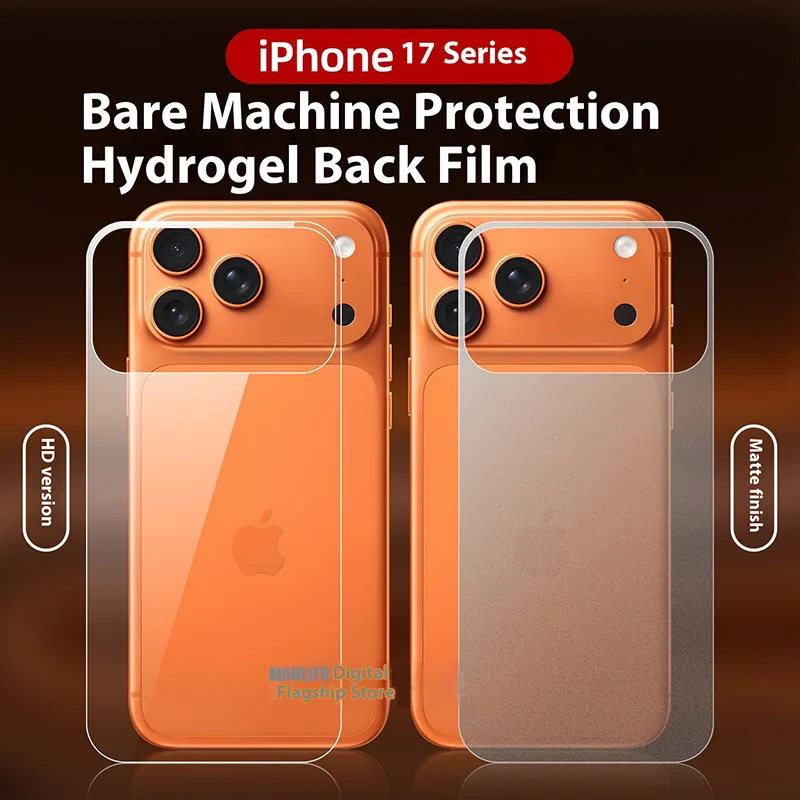 Pellicola idrogel opaca posteriore da 3 pezzi per Apple iPhone 17 Pro Max Pellicola morbida in TPU per iPhone 17 Pro 17 Protezione schermo aria non in vetro