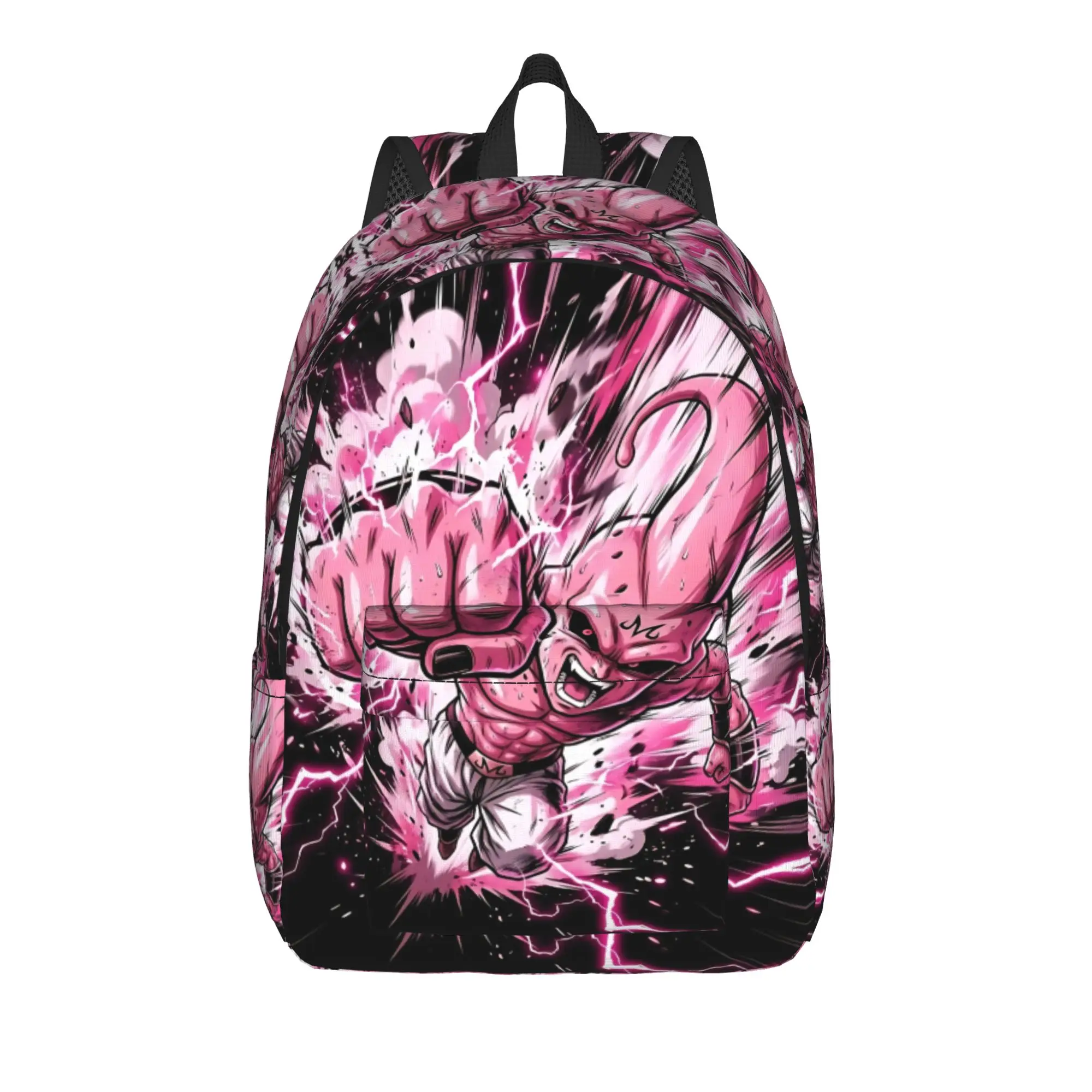 Fashion Dragon Ball Majin Buu Energy Fist Fluid Backpack  Mochilas Harajuku Design For Work Large Capacity Rucksack