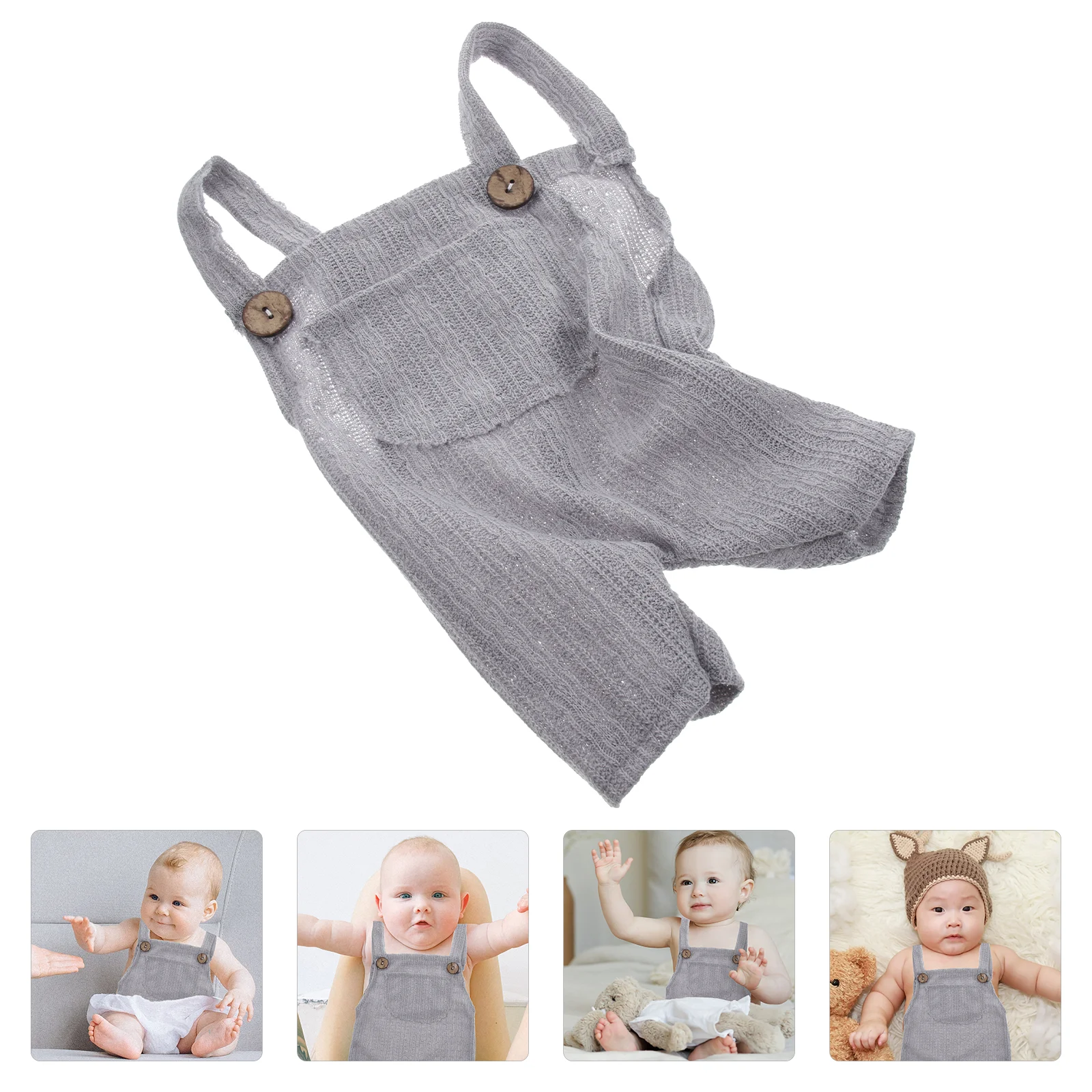 

Strappy Romper Baby Jumpsuits Outfit Sleeveless Newborn Suspender Photo Shoot Clothes Outfits