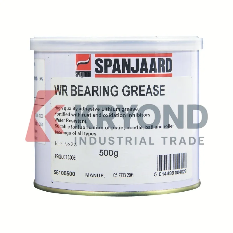 SPANJAARD WR Bearing Grease 500g Water Resistant Lithium Grease Multipurpose Lubricant for Bearings Pumps and Marine Equipment